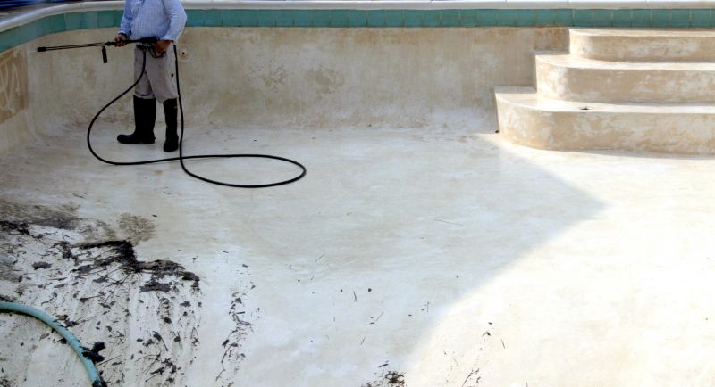 Pool Area Power Washing