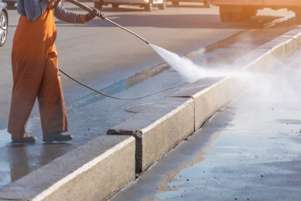 Commercial Concrete Cleaning in Johnson City
