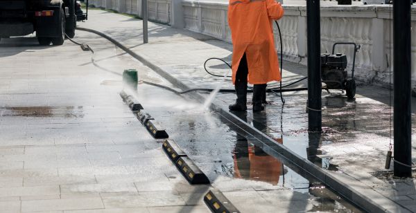 Parking Lot Pressure Washing in Johnson City